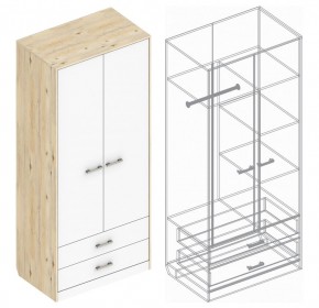 Шкаф "Милана" 2-х створчатый с 2 ящиками в Режи - rezh.ok-mebel.com | фото 3