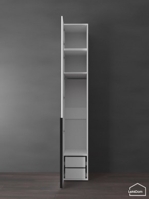 Шкаф с антресолью Linnea MHR-1A-3 2450х400х510 (Белый-М 11.1.2) в Режи - rezh.ok-mebel.com | фото 5