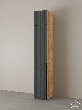 Шкаф с антресолью Linnea MHR-1A-4 2450х400х510 (ДВ-М 11.1.25) в Режи - rezh.ok-mebel.com | фото