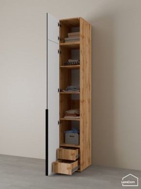 Шкаф с антресолью Linnea MHR-1A-4 2450х400х510 (ДВ-М 11.1.25) в Режи - rezh.ok-mebel.com | фото 5