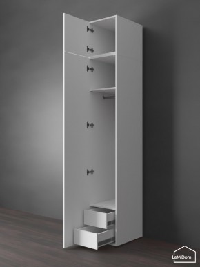 Шкаф с антресолью Linnea MHR-1POA-3 2450х400х510 (Белый-М 11.1.2) в Режи - rezh.ok-mebel.com | фото 6