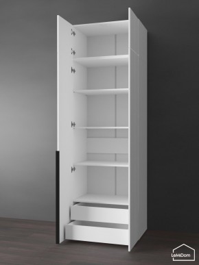 Шкаф с антресолью Linnea MHR-2A-4 2450х800х510 (Белый-М 11.1.2) в Режи - rezh.ok-mebel.com | фото 5