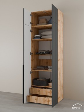 Шкаф с антресолью Linnea MHR-2A-4 2450х800х510 (ДВ-М 11.1.25) в Режи - rezh.ok-mebel.com | фото 5