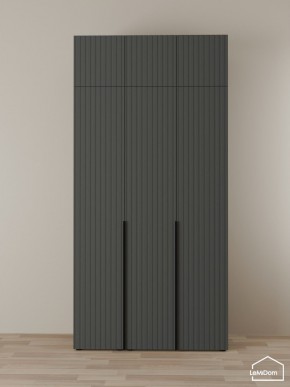 Шкаф с антресолью Linnea MHR-3A-1 2450х1200х510 (Графит-М 11.1.25) в Режи - rezh.ok-mebel.com | фото