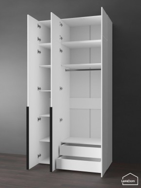 Шкаф с антресолью Linnea MHR-3A-2 2450х1200х510 (Белый-М 11.1.2) в Режи - rezh.ok-mebel.com | фото 5