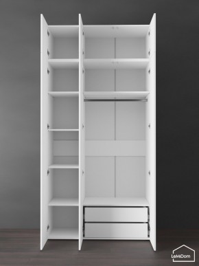 Шкаф с антресолью Linnea MHR-3POA-2 2450х1200х510 (Белый-М 11.1.2) в Режи - rezh.ok-mebel.com | фото 6