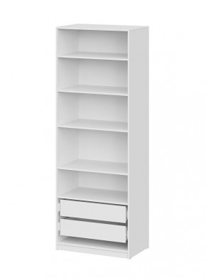 Шкаф ШК-5 + 4 полки + ящики (800) Белый текстурный в Режи - rezh.ok-mebel.com | фото 3