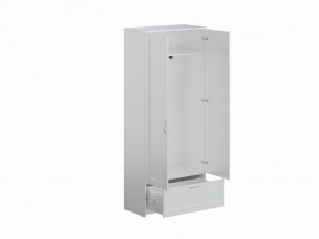 Шкаф СИРИУС двухстворчатый с выдвижным ящиком, белый в Режи - rezh.ok-mebel.com | фото 2
