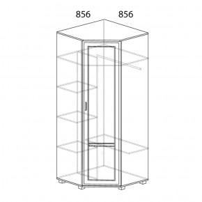 Шкаф угловой №243 Белла в Режи - rezh.ok-mebel.com | фото 2