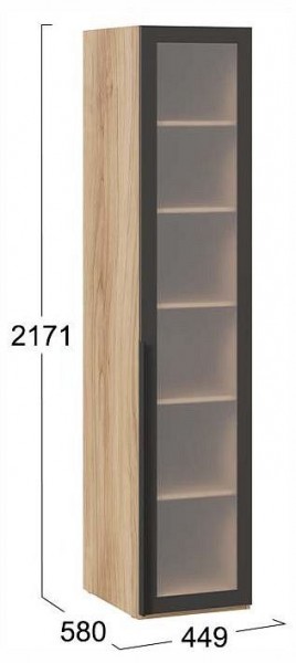 Шкаф-витрина Порто СМ-393.07.008 в Режи - rezh.ok-mebel.com | фото 3