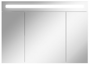 Шкаф-зеркало Аврора 100 с подсветкой LED Домино (DV8012HZ) в Режи - rezh.ok-mebel.com | фото 1