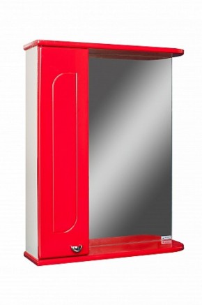 Шкаф-зеркало Радуга Красный 50 левый АЙСБЕРГ (DA1122HZR) в Режи - rezh.ok-mebel.com | фото 1