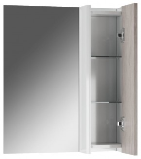 Шкаф-зеркало Uno 60 Дуб серый левый/правый Домино (DU1503HZ) в Режи - rezh.ok-mebel.com | фото 4