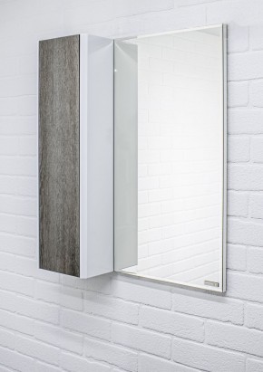 Шкаф-зеркало Uno 60 Дуб серый левый/правый Домино (DU1503HZ) в Режи - rezh.ok-mebel.com | фото 8