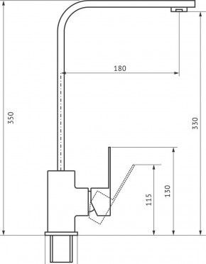 Смеситель MS-012 в Режи - rezh.ok-mebel.com | фото 2