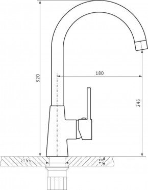 Смеситель MS-014 в Режи - rezh.ok-mebel.com | фото 2