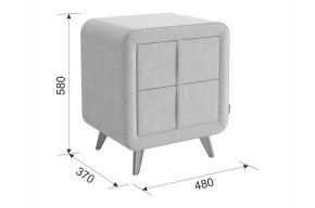 СОФИ 3 Тумба прикроватная (велюр) в Режи - rezh.ok-mebel.com | фото 3