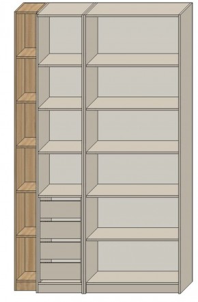 Спальня Серый камень 6 (серии «ГЕСТИЯ») в Режи - rezh.ok-mebel.com | фото 2