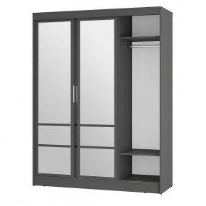 Спальня Симпл (графит) модульная в Режи - rezh.ok-mebel.com | фото 48
