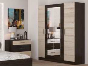 Спальный гарнитур Леси + 4-х створчатый шкаф в Режи - rezh.ok-mebel.com | фото 4