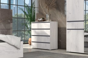 Спальный гарнитур Лиана (Дуб Крафт Белый/Графит) в Режи - rezh.ok-mebel.com | фото 6