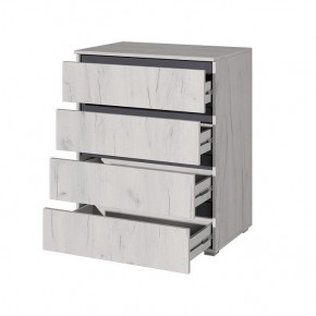 Спальный гарнитур Лиана (Дуб Крафт Белый/Графит) в Режи - rezh.ok-mebel.com | фото 7