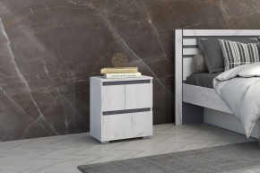 Спальный гарнитур Лиана (Дуб Крафт Белый/Графит) в Режи - rezh.ok-mebel.com | фото 9