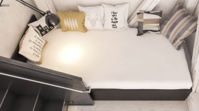 Стандарт Кровать 0900, цвет венге, ШхГхВ 93,5х203,5х70 см., сп.м. 900х2000 мм., без матраса, основание есть в Режи - rezh.ok-mebel.com | фото 6