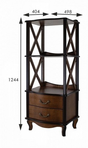 Стеллаж комбинированный Джульетта Л в Режи - rezh.ok-mebel.com | фото 4
