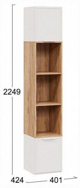 Стеллаж комбинированный Стелла в Режи - rezh.ok-mebel.com | фото 4