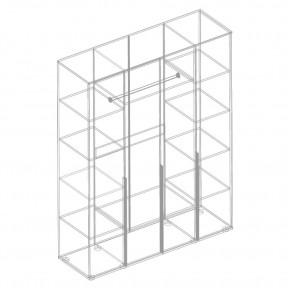 СТИЛ Шкаф 4-ств для одежды в Режи - rezh.ok-mebel.com | фото 2