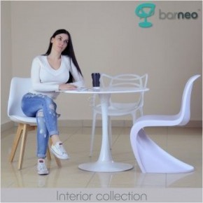 Стол Barneo T-3 Tulip style (RAL9003 белый, D80) в Режи - rezh.ok-mebel.com | фото 5