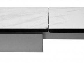Стол BELLUNO 160 MARBLES KL-99 Белый мрамор матовый, итальянская керамика/ белый каркас, ®DISAUR в Режи - rezh.ok-mebel.com | фото 7