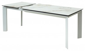 Стол CREMONA 160 KL-188 Контрастный мрамор / белый каркас, ®DISAUR в Режи - rezh.ok-mebel.com | фото 6