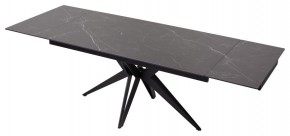 Стол FORIO 160 MATT BLACK MARBLE SOLID CERAMIC / BLACK, ®DISAUR в Режи - rezh.ok-mebel.com | фото 5