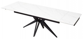 Стол FORIO 160 MATT WHITE MARBLE SOLID CERAMIC / BLACK, ®DISAUR в Режи - rezh.ok-mebel.com | фото 7