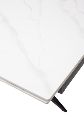 Стол FORIO 160 MATT WHITE MARBLE SOLID CERAMIC / BLACK, ®DISAUR в Режи - rezh.ok-mebel.com | фото 9