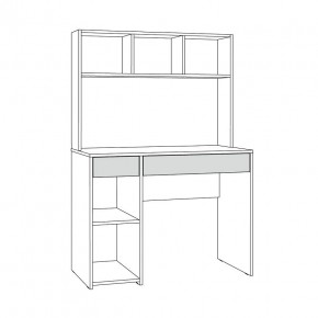 Стол компьютерный 12.77 F Комфорт (Белый РЕ шагрень) в Режи - rezh.ok-mebel.com | фото 4