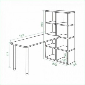 Стол компьютерный Bartolo в Режи - rezh.ok-mebel.com | фото 3