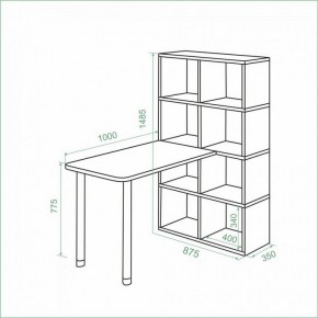 Стол компьютерный Bartolo в Режи - rezh.ok-mebel.com | фото 2