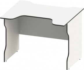 Стол компьютерный ВАРДИГ K2 100x82, белый/черный в Режи - rezh.ok-mebel.com | фото 2
