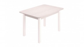Стол ЛДСП (опоры белые) анкор светлый в Режи - rezh.ok-mebel.com | фото