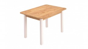 Стол ЛДСП (опоры белые) дуб вотан в Режи - rezh.ok-mebel.com | фото