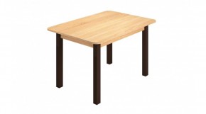 Стол ЛДСП (опоры черные) дуб сонома в Режи - rezh.ok-mebel.com | фото