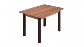 Стол ЛДСП (опоры черные) ясень шимо темный в Режи - rezh.ok-mebel.com | фото