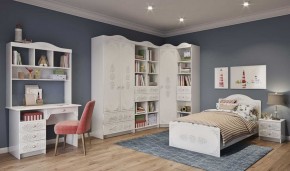 KI-KI СТД1070.1 Стол письменный (белый/белое дерево) в Режи - rezh.ok-mebel.com | фото 2