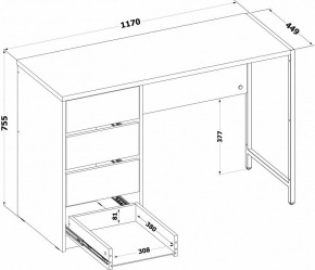 Стол письменный СПМ-405 в Режи - rezh.ok-mebel.com | фото 3