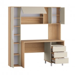 Стол рабочий 12.95 N Комфорт (Дуб сонома, Сатин 7045 PE) в Режи - rezh.ok-mebel.com | фото 2