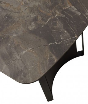 Стол RASMUS 160 KL-80 Серый мрамор, итальянская керамика / черный каркас, ®DISAUR в Режи - rezh.ok-mebel.com | фото 9