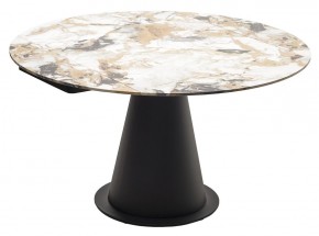 Стол TERAMO 135 GLOSS GRAND JADE SOLID CERAMIC, керамика, поворотн.механизм / Черный каркас, ®DISAUR в Режи - rezh.ok-mebel.com | фото 15